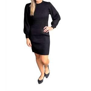 NEW &MERCI classic sweater dress in black